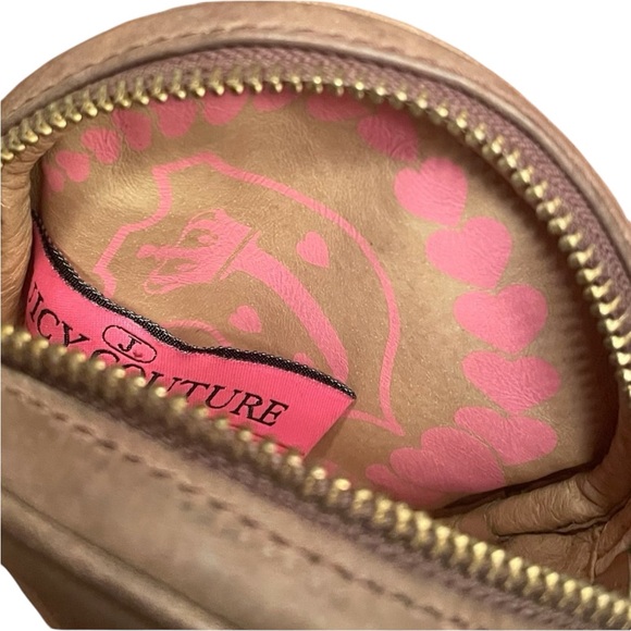 Juicy Couture Mini Round Logo Bag With Heart Charm Chain and Rhinestone strap - Picture 8 of 10